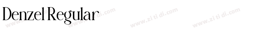 Denzel Regular字体转换
